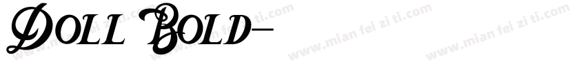 Doll Bold字体转换